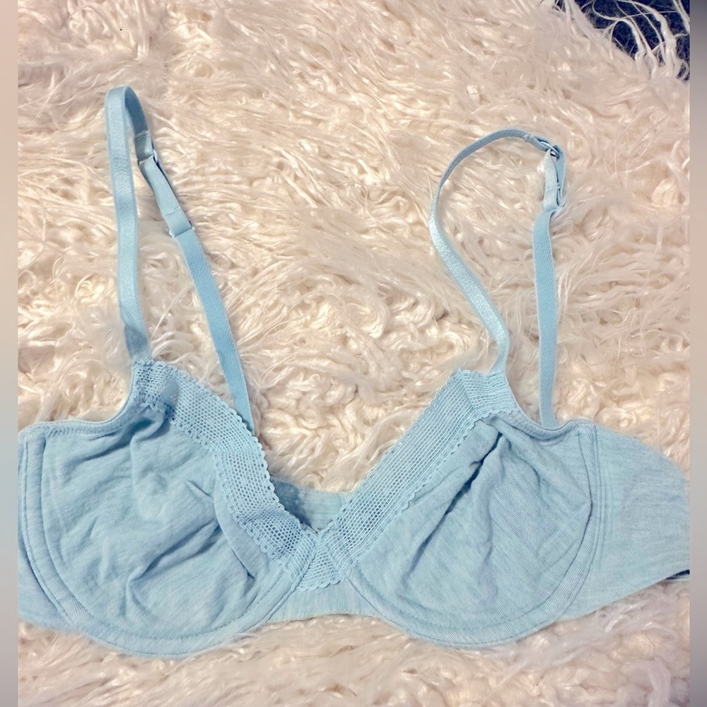 Jasmine and Ginger blue no pad bra